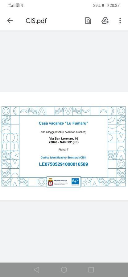 Casa Vacanze Lu Fumaru Nardò Kültér fotó